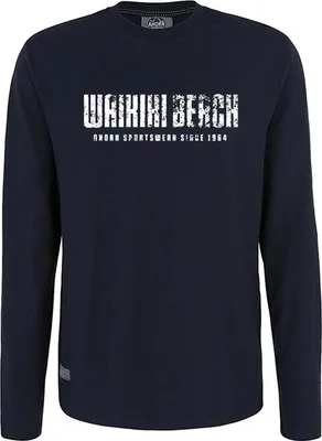 Produktbild von Übergrößen Longshirt Waikiki weiß AHORN SPORTSWEAR Navy 4XL
