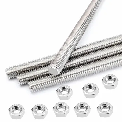 Produktbild von Schraubgewindestange Edelstahl 304, M6 x 200 mm, 10 Stück, für Befestigungen