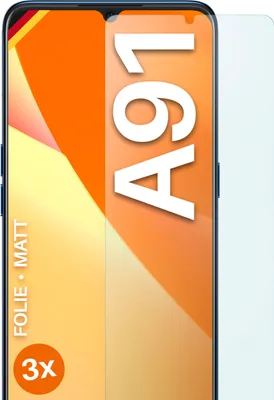 Produktbild von moex® 3x Schutzfolie kompatibel mit Oppo A91 - Displayschutzfolie Anti Reflex Folie, Matt