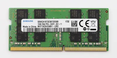 Produktbild von Samsung 16GB DDR4 Arbeitsspeicher 2400 MHz 260-Pin M471A2K43BB1-CRC