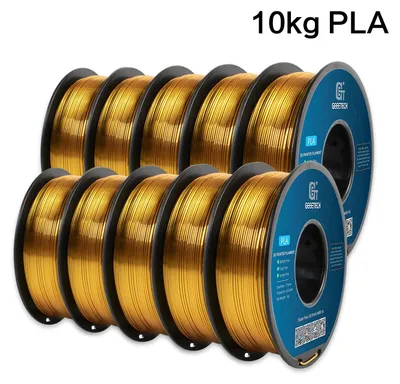 Image de Filament pour imprimante 3D - ABS+ 1,75 mm - Paquet de 10 kg - Finition satinée - 343 m - Or