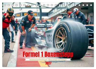 Produktbild von Formel 1 Boxenstopp (Tischkalender 2027 DIN A5 quer), CALVENDO Monatskalender