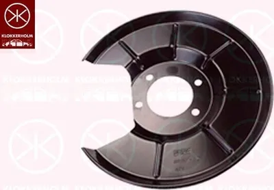Produktbild von KLOKKERHOLM Spritzblech Bremsscheibe für VOLVO XC60 (156) Hinten Links 9022877 Ankerblech