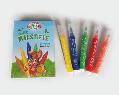 Produktbild von Ostermalstifte 5er Set, in Faltschachtel