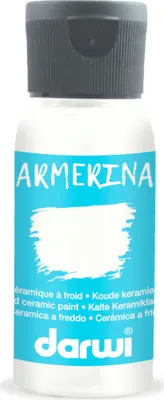 Produktbild von Darwi 4x DARWI Kalte Keramikfarbe, Flasche 50ml, Weiß - Weiß DA0380050010C