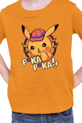 Zdjęcie produktu dla Koszulka Dziecięca Japan Manga Anime Comics Pokemon 032, / Pomarańczowy