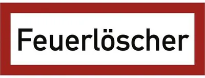 Produktbild von Dreifke® Schild Feuerlöscher, Alu, 297x105 mm