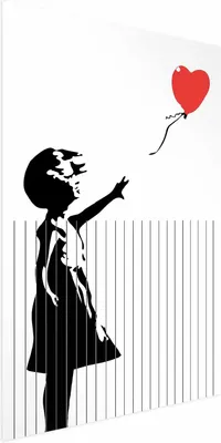 Immagine prodotto di Poster tagliato Banksy 40x60 cm senza cornice senza margine