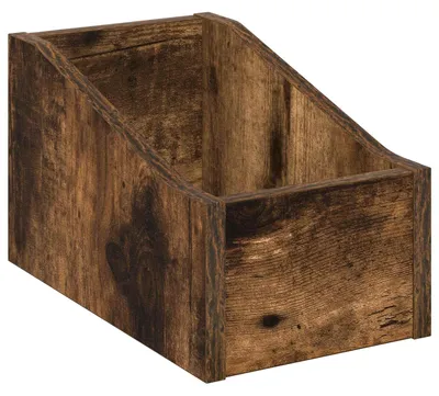 Immagine prodotto di Scatola portadischi in legno impiallacciato noce, dimensioni 18 x 32 x 18 cm