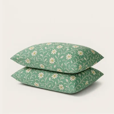 Produktbild von HappyBed Kissenbezug | Traditionelle Blumen | Set aus 2