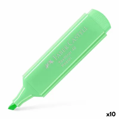 Produktbild von Faber-Castell Textliner 1546 Hellgrün Pastell-Fluoreszenzmarker (10 Stück)