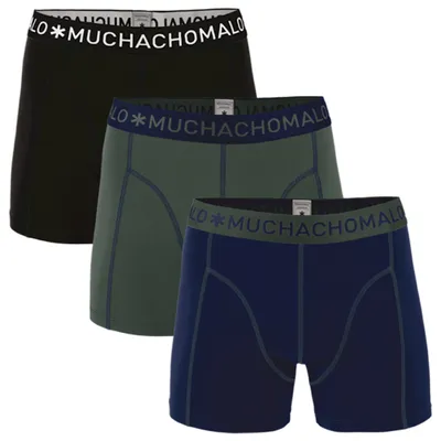 Image de Boxers Muchachomalo, lot de 3, bleu, vert, noir