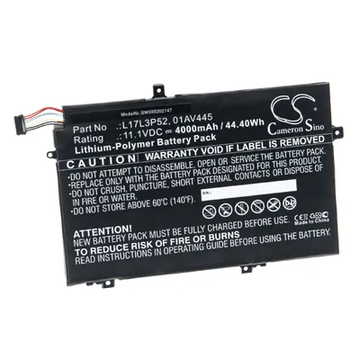 Produktbild von vhbw Akku Ersatz für Lenovo 01AV463, 5B10W13894, L17L3P52, SB10K97606, SB10K97610 für Notebook (4000mAh, 11,1V, Li-Polymer)