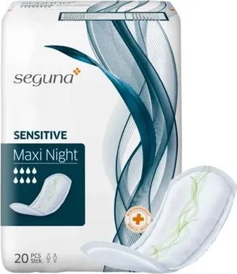 Image de Seguna Sensitive Maxi Night - 1 paquet de 20 protections