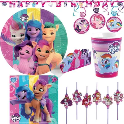 Produktbild von My little Pony Kindergeburtstag Partyset M