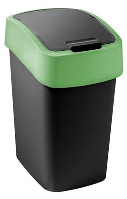 Immagine prodotto di Cestino FLIP BIN da 9 litri nero/verde