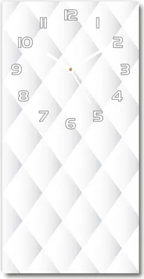 Produktbild von Wanduhr aus Glas – 30x60 cm - Glasbild - Glasuhr - Gehärtetes Glas -Quadrate Hintergrund