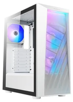 Image de Azza Sentinel, tour moyenne, PC, blanc, ATX, ITX, micro ATX, bureau à domicile, bleu, vert, rouge