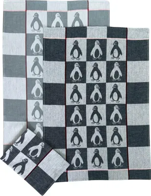 Produktbild von Extra saugfähiges Handtuch 50x70 cm Pinguine 3 Stk.