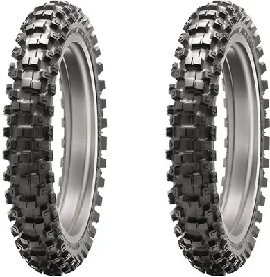 Produktbild von Paar Motorradreifen Dunlop 80/100-21 51M + 70/100-10 41J Geomax Mx53