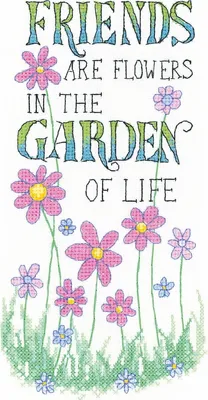 Productafbeelding van Heritage Kruisstikset Aida "De Tuin van het Leven", telpatroon, PUGL1471-A, 10,5x21cm