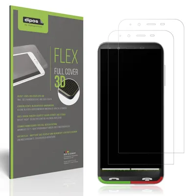 Produktbild von 2x Full Cover Schutzfolie matt für Emporia SUPEReasy Panzerfolie Anti-Shock
