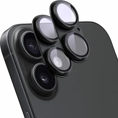 Produktbild von Kameraglas für Apple iPhone 17 Titan Metall Kamera Schutzglas Panzerfolie 3D Titan Schwarz