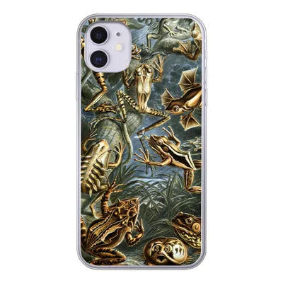 Produktbild von MuchoWow® Handyhülle Schutzhülle Hülle für iPhone 11 Batrachia - Haeckel - Alte Meister Silikon Softcase Handy Hülle - Handytasche