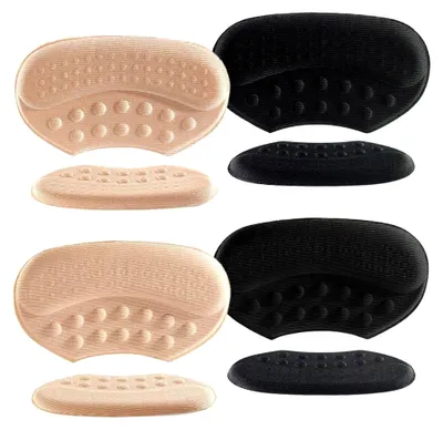 Produktbild von 4 Paar Fersenpolster, Fersenschutz für Schuhe, 3 mm und 6 mm selbstklebend