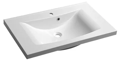 Produktbild von Sapho LUCIOLA Gussmarmor-Waschtisch 80x48cm, weiß