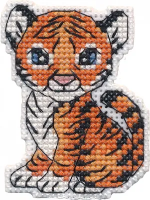 Produktbild von Oven Kreuzstich Set "Magnet. Tiger", Zählmuster, 5,2x6,8cm