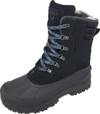 A black CMP Kinos Snow Boot is shown against a white background.