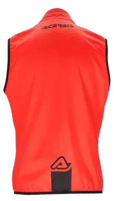 Image de Gilet de protection pour motocross Acerbis Linear Softshell, imperméable, noir/rouge, taille 2XL
