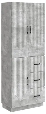 Immagine prodotto di vidaXL Set di due armadi, colore grigio cemento, materiale: legno composito