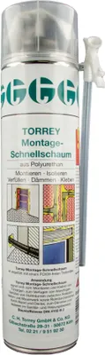 Produktbild von TORREY Polyurethan- Montageschaum B2, Dose mit 600 ml, Schnell - Bauschaum FCKW-frei