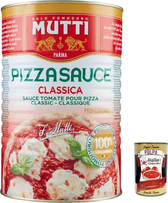 Produktbild von Mutti Pizza Sauce Classica Pizza Sauce 4.1kg Pizzasauce Classica + Italian Gourmet polkpa 400g