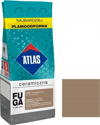 Produktbild von ATLAS KERAMIKFUGENMÖRTEL - 123 hellbraun 5kg