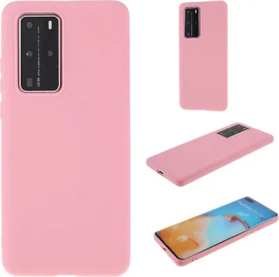 Immagine prodotto di Custodia per Huawei P40 Pro Custodia in silicone Custodia Cover Borsa Bumper Rosa opaco