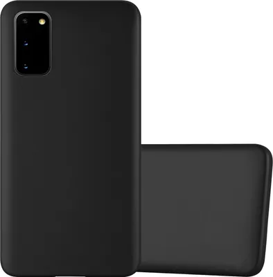 Produktbild von Cadorabo Schutzhülle für Samsung Galaxy S20 Hülle in Schwarz Handyhülle TPU Silikon Etui Cover Case