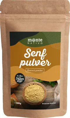 Produktbild von Senfpulver Monte Nativo (500g) -  Senfmehl - Senfkörner fein gemahlen