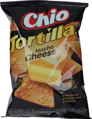 Produktbild von Chio Tortillas Chips Nacho Cheese vegetarisch Chipstüte 110g