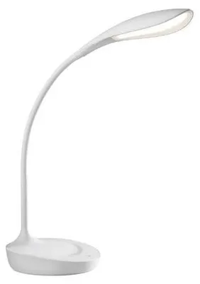 Produktbild von Sompex LED Schreibtischleuchte Lotus dimmbar weiß mit USB Anschluß – Tischlampe / Nachttischlampe / Hockerlampe
