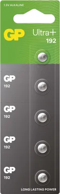 Alkalická knoflíková baterie GP 192F (LR41), 5 ks