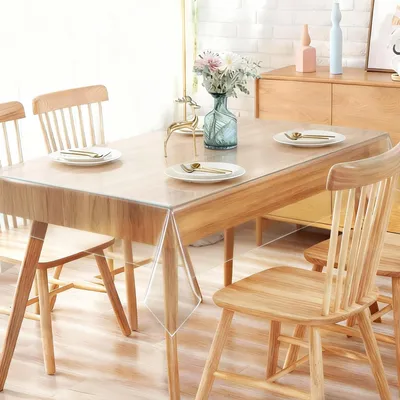 Imagen del producto de Mantel transparente de PVC, 140 x 240 cm