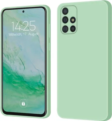 Produktbild von Hülle für Samsung Galaxy A51 Case Cover Bumper Silikon Softgrip Schutzhülle Farbe: Türkis
