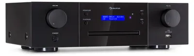 Produktbild von Auna CD-1000 DG, CD-Player Hifi, USB, MP3, Fernbedienung, CD-Player mit LED-Display, CD Receiver Aluminium, schwarz