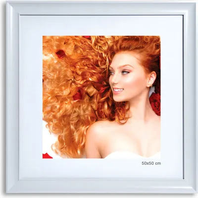 Produktbild von Bilderrahmen Lifestyle Foto Rahmen Collage quadratisch Wanddeko Poster 40D - Farbe: Weiss | Format: 50x50