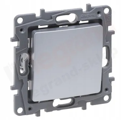 Produktbild von Legrand NILOE-SELECTION 762107 Druckschalter Aluminium