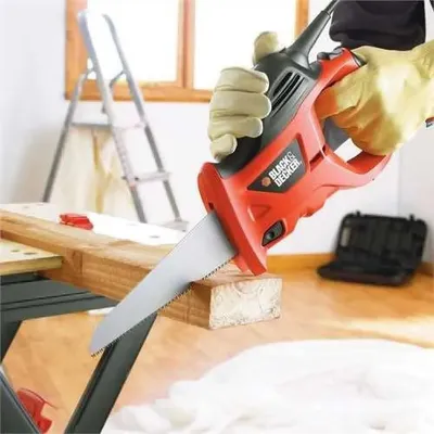 Obrázek produktu pro Black & Decker KS880EC-QS, Ruční pila, Kov, Plast, Dřevo, Oranžová, 23,9 cm
