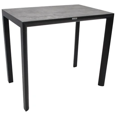 Produktbild von DEGAMO Bartisch Gartentisch Alutisch CALAIS, 110x70cm, Aluminium + ECP grau